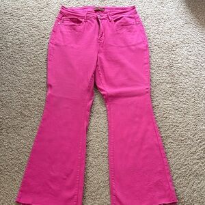 Judy Blue Pink Flare Jeans